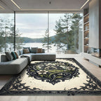 Ornate Floral Cottage Heirloom Illustration Rug