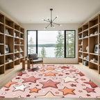 Cozy Earthy Star Cluster Rug