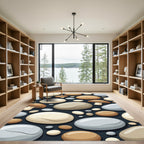 Rounded Pebbles Mushroom Collection Rug