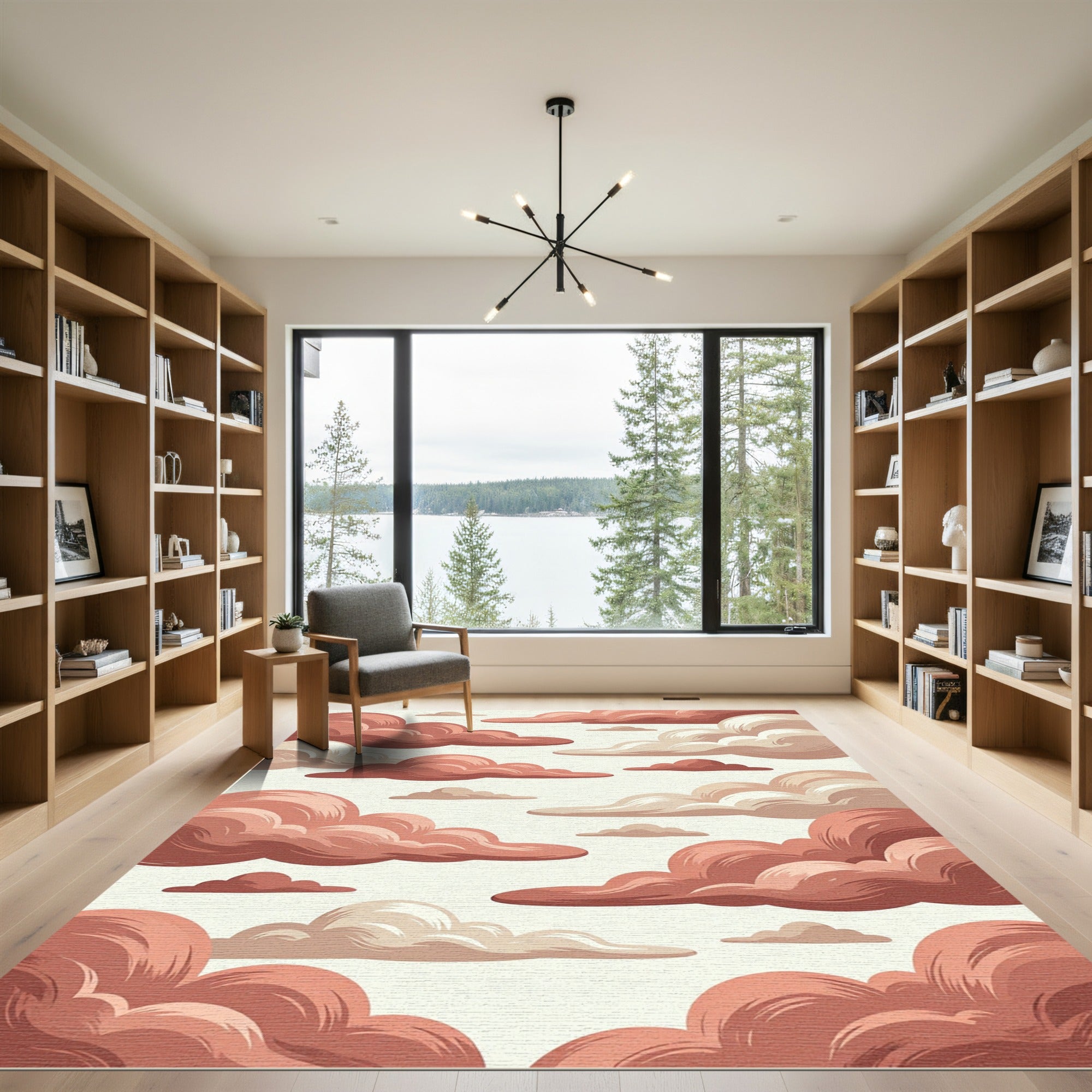 Dreamy Clay Toned Fluffy Cloud Layers Rug