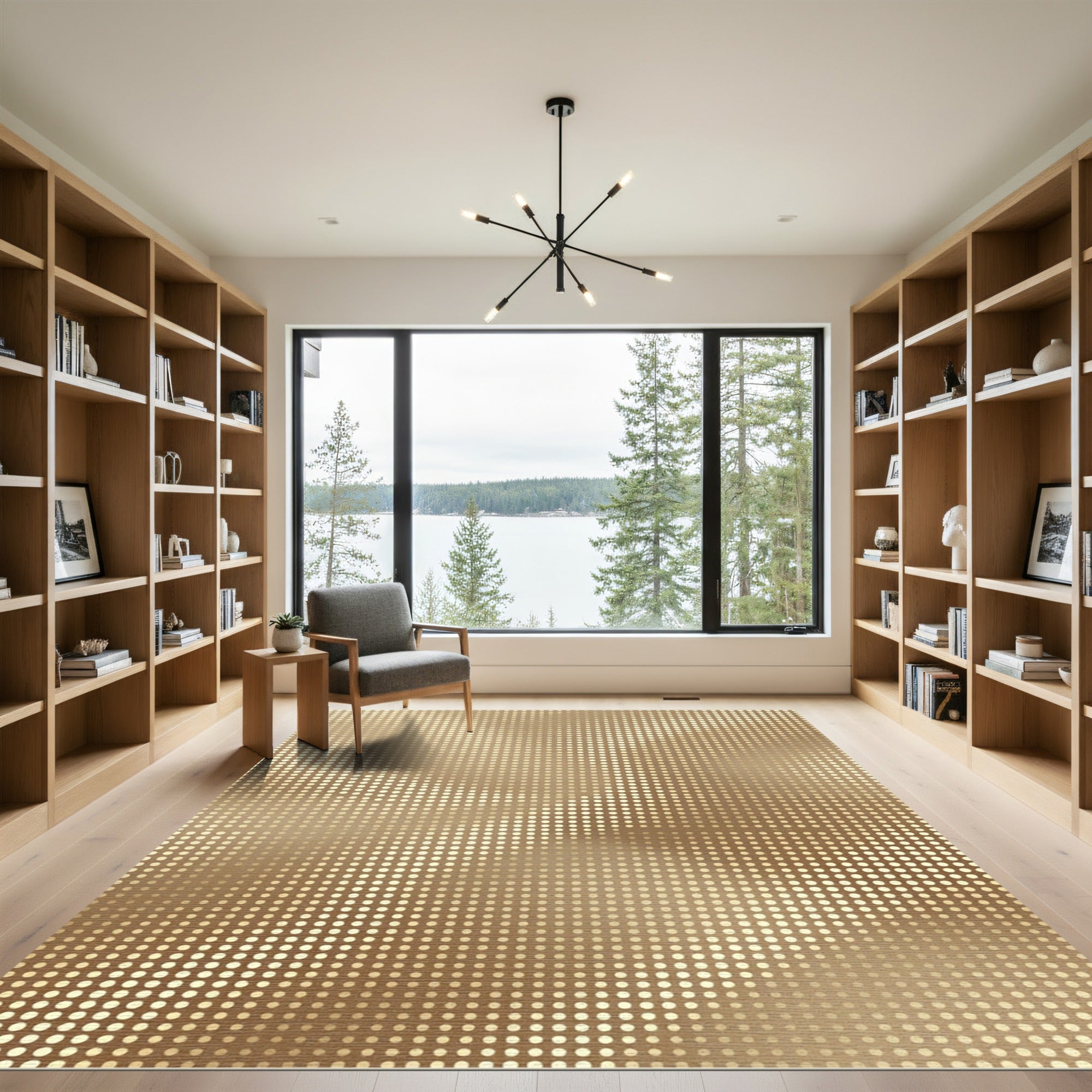 Golden Dot Halo Rug