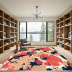 Abstract Splash Paint Composition Rug