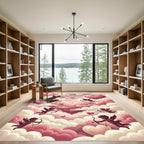 Cupid Hearts In Pink Sky Rug