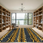 Bold Tiger and Leopard Stripe Rug