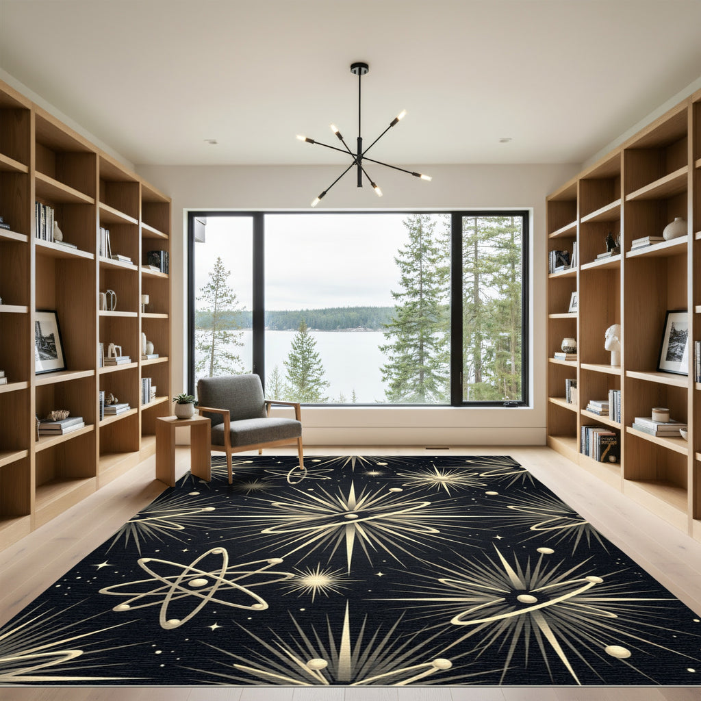 Atomic Age Starburst Galaxy Rug
