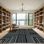 Monochromatic Geometric Square Lattice Rug