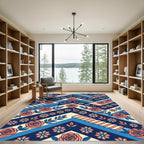 Coral Rose Staircase Chevron Rug
