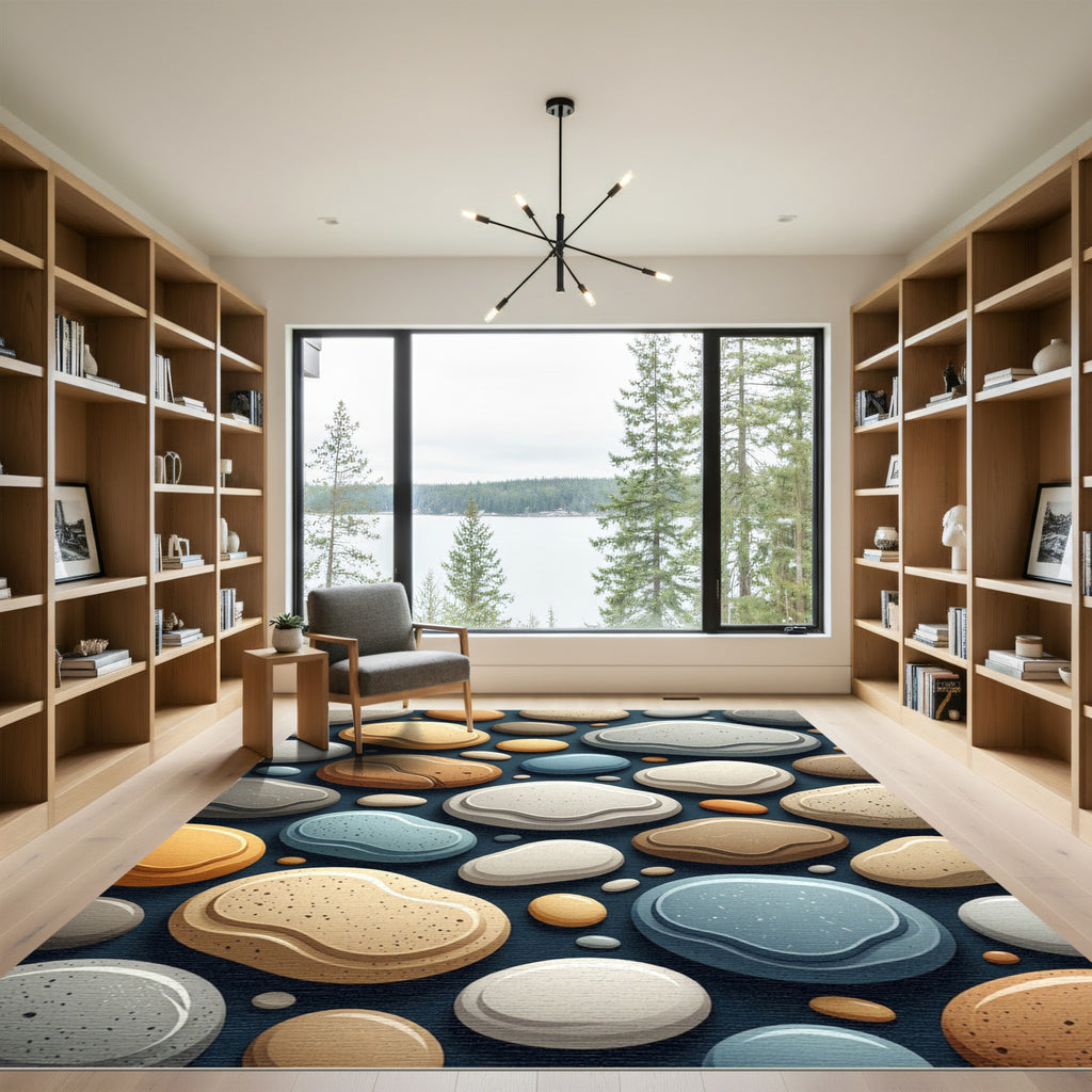 Serene Pebble Assortment Soft Hues Rug