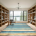 Coastal Beach Horizon Wood Plank Rug
