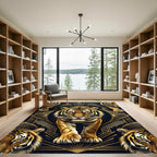 Golden Tiger Art Deco Regal Rug