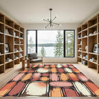 Tarnished Copper Rectangular Mosaic Rug