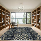 Geometric Star Arch Mosaic Rug