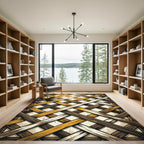 Natural Woven Wood Texture Rug