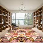 Terracotta Sun Stepped Pyramid Rug