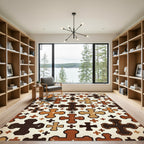 Rich Earth Tone Cross Medallion Rug