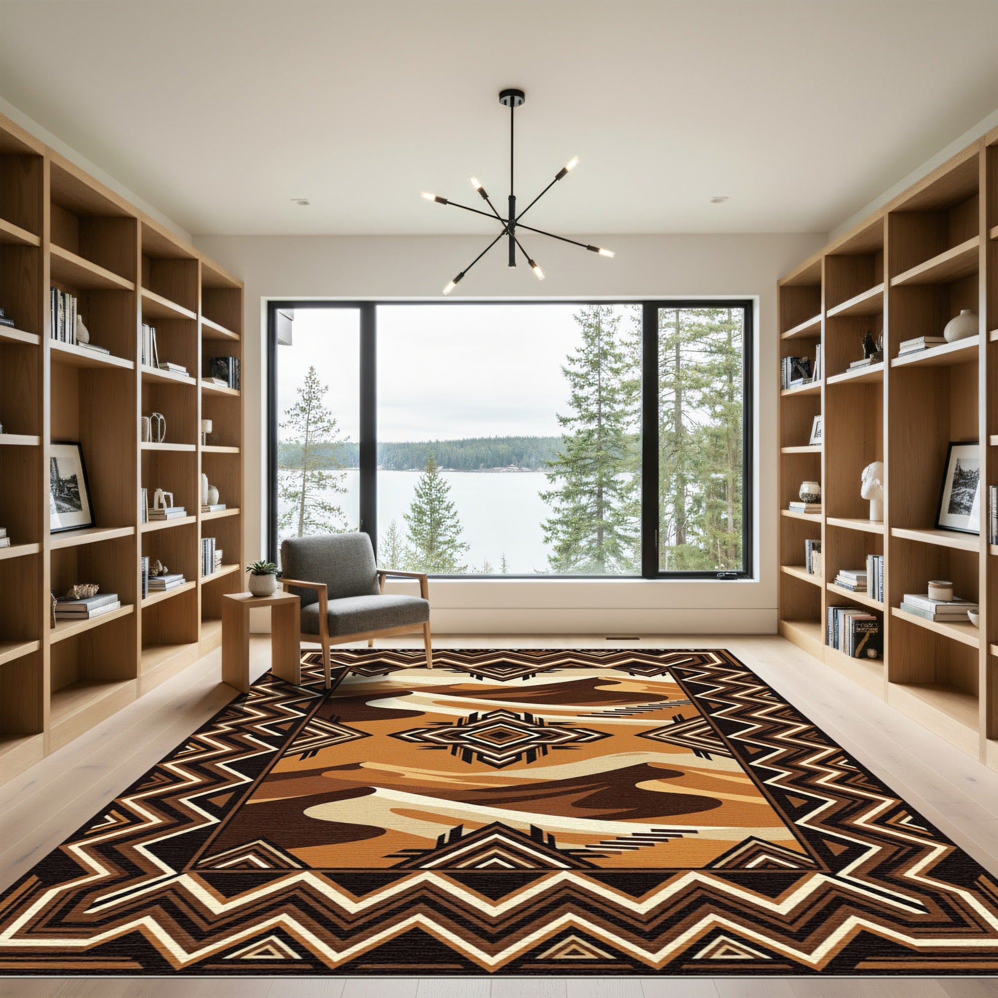 Desert Dunes Geometric Tribal Rug