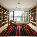 Elegant Crimson Velvet Drape Rug
