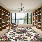 Vintage Romantic Mixed Floral Bouquet Rug