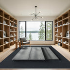 Modern Speckled Concrete Panel Rug