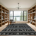 Tribal Village Homes Geometric Pattern Rug