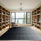 Monochrome Gradient Squared Relief Rug