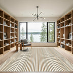 Earthy Tones Vertical Line Rug