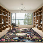 Vintage Garden Landscape Romantic Couple Rug