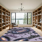 Purple Celestial Galaxy Crowned Tiara Rug