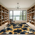 Bold Gold Cow Spots Rug