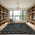 Twisted Rope Tones Composition Rug