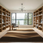 Earthy Abstract Dune Wave Rug