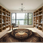 Majestic Realistic Golden Ape Portrait Rug