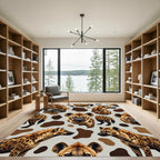 Spotted Hyena Fur Ochre Animal Texture Rug