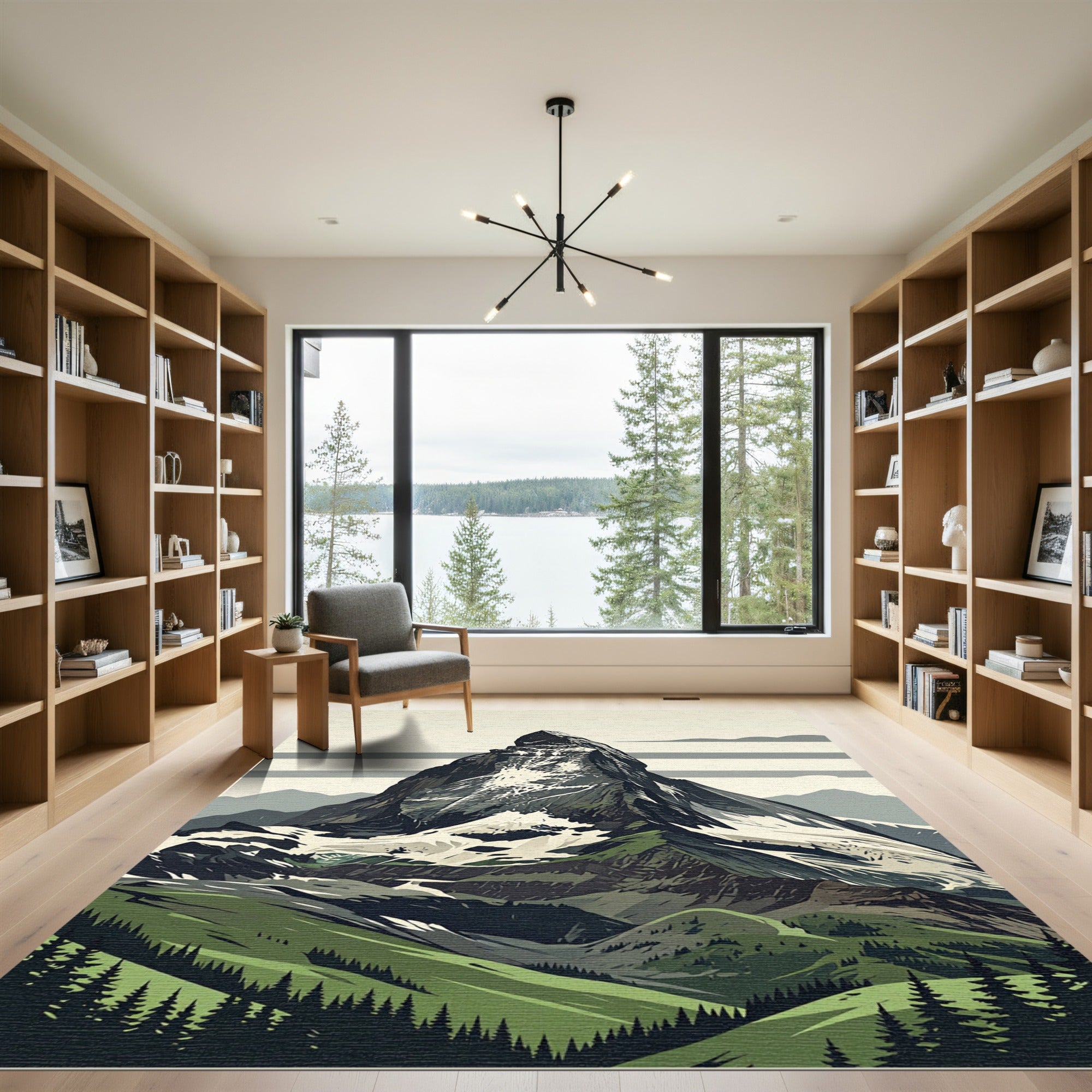 Majestic Matterhorn Peak Alpine Mountain View Rug