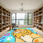 Playful Orangutan Alphabet Safari Rug