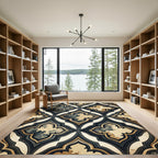 Vintage Quatrefoil Medallion Arrangement Rug