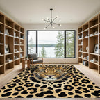 Bold Leopard Spot Contemporary Fauna Rug