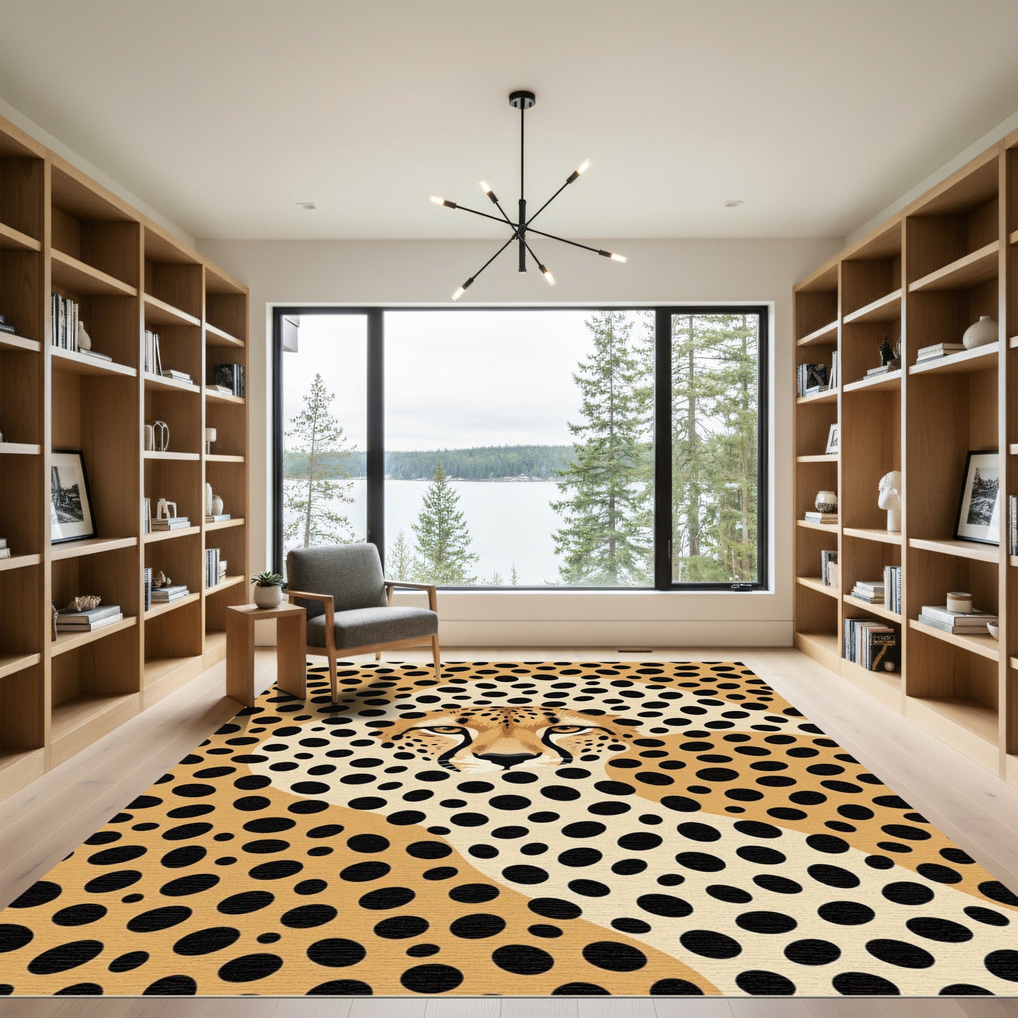 Cheetah Animal Spot Art Rug