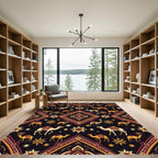 Golden Camel Midnight Star Geometric Rug