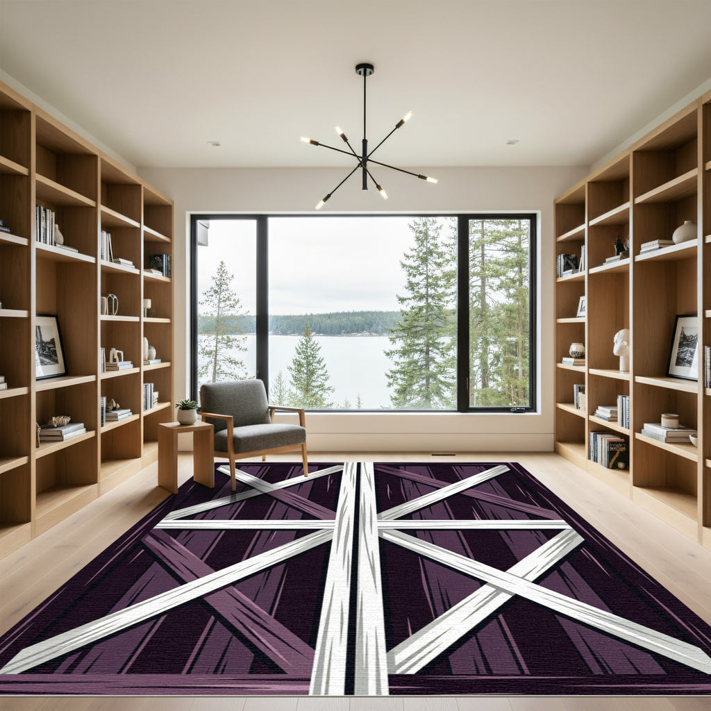 Deep Purple Barn Door Crossroads Rug