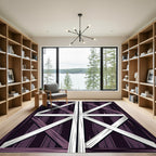 Deep Purple Barn Door Crossroads Rug