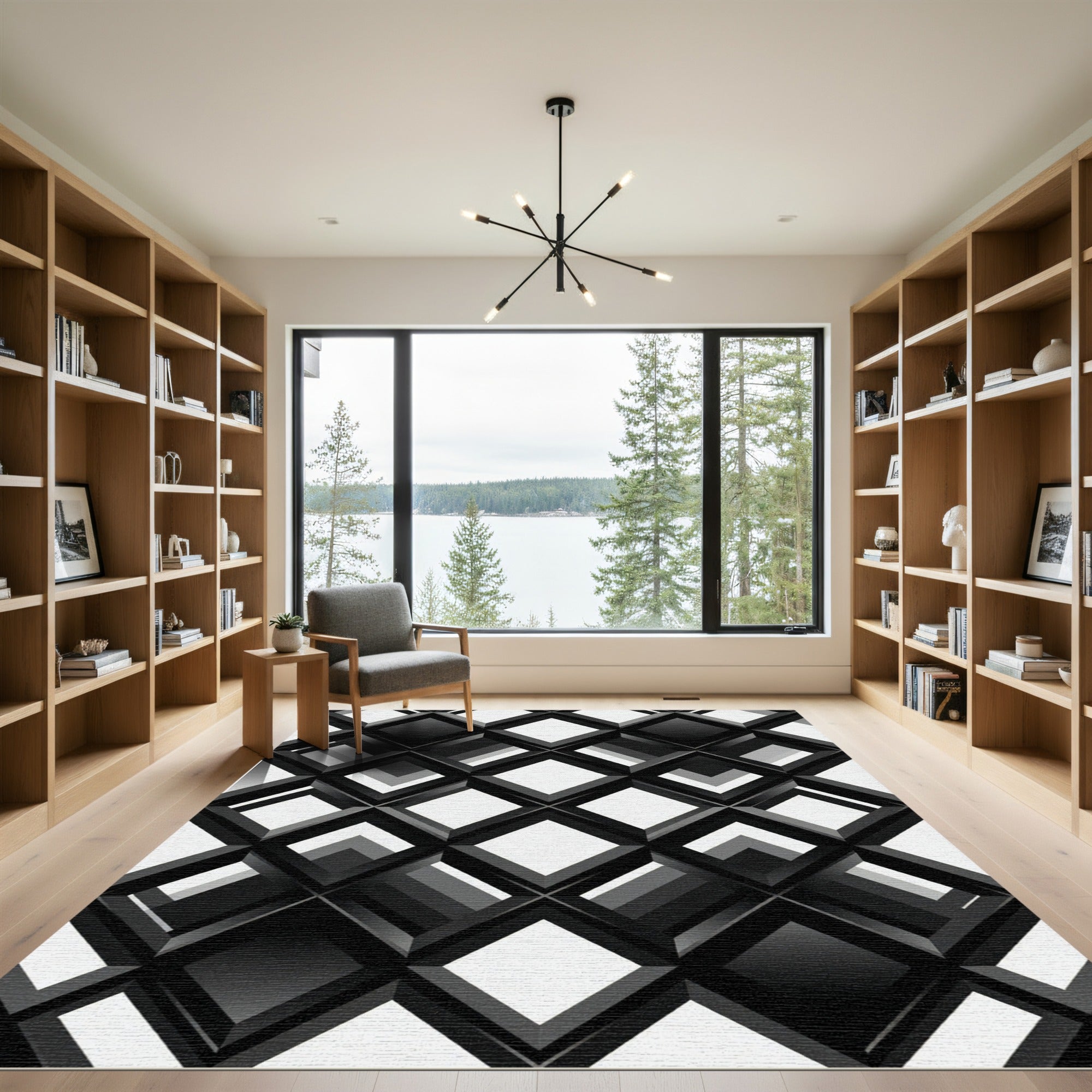 Monochromatic Geometric Lattice Overlap Rug
