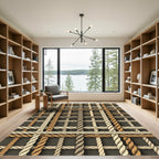 Neutral Woven Rope Grid Rug