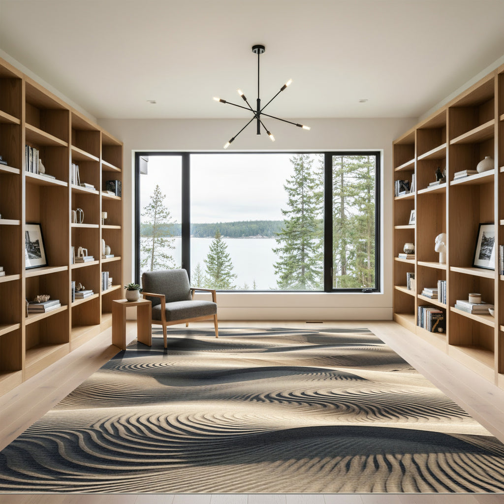 Ethereal Sand Dune Swirls Rug