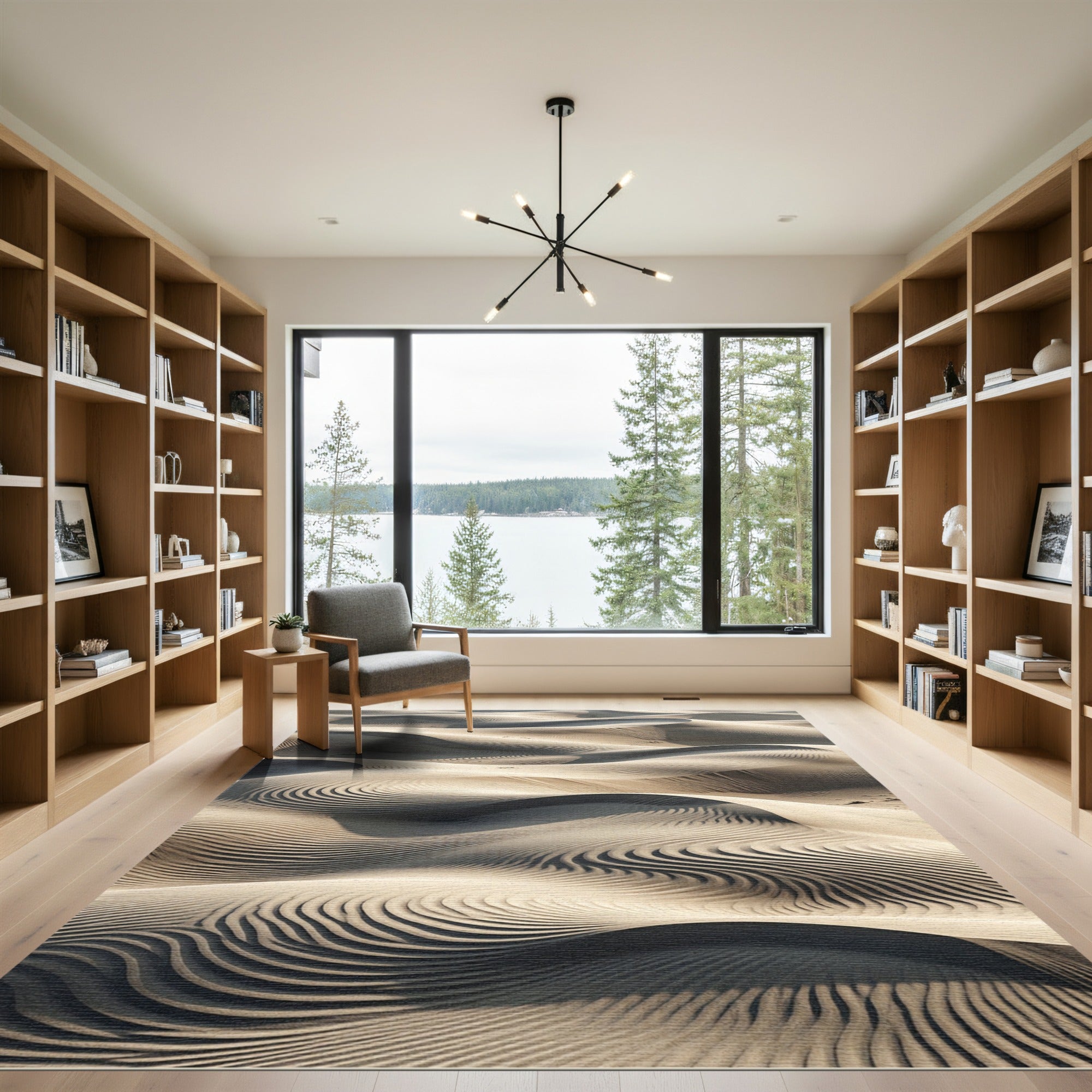 Ethereal Sand Dune Swirls Rug