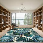 Blue Protea Tropical Foliage Delight Rug