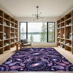 Celestial Paisley Galaxy Mandala Rug