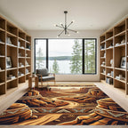 Earthy Southwestern Canyon Horizon Area Rug