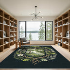Enchanted Forest Heraldic Shield Rug