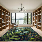 Forest Agate With Fern Branches Rug